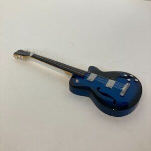 Mini 8" Yamaha Blue Burst Electric Bass Guitar Model Toy Display Miniature Wood